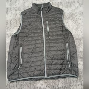 Men's Gray Quilted Vest